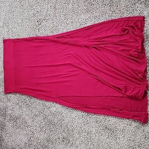 Charlotte Russe Fuchsia Maxi Skirt with Side Slits